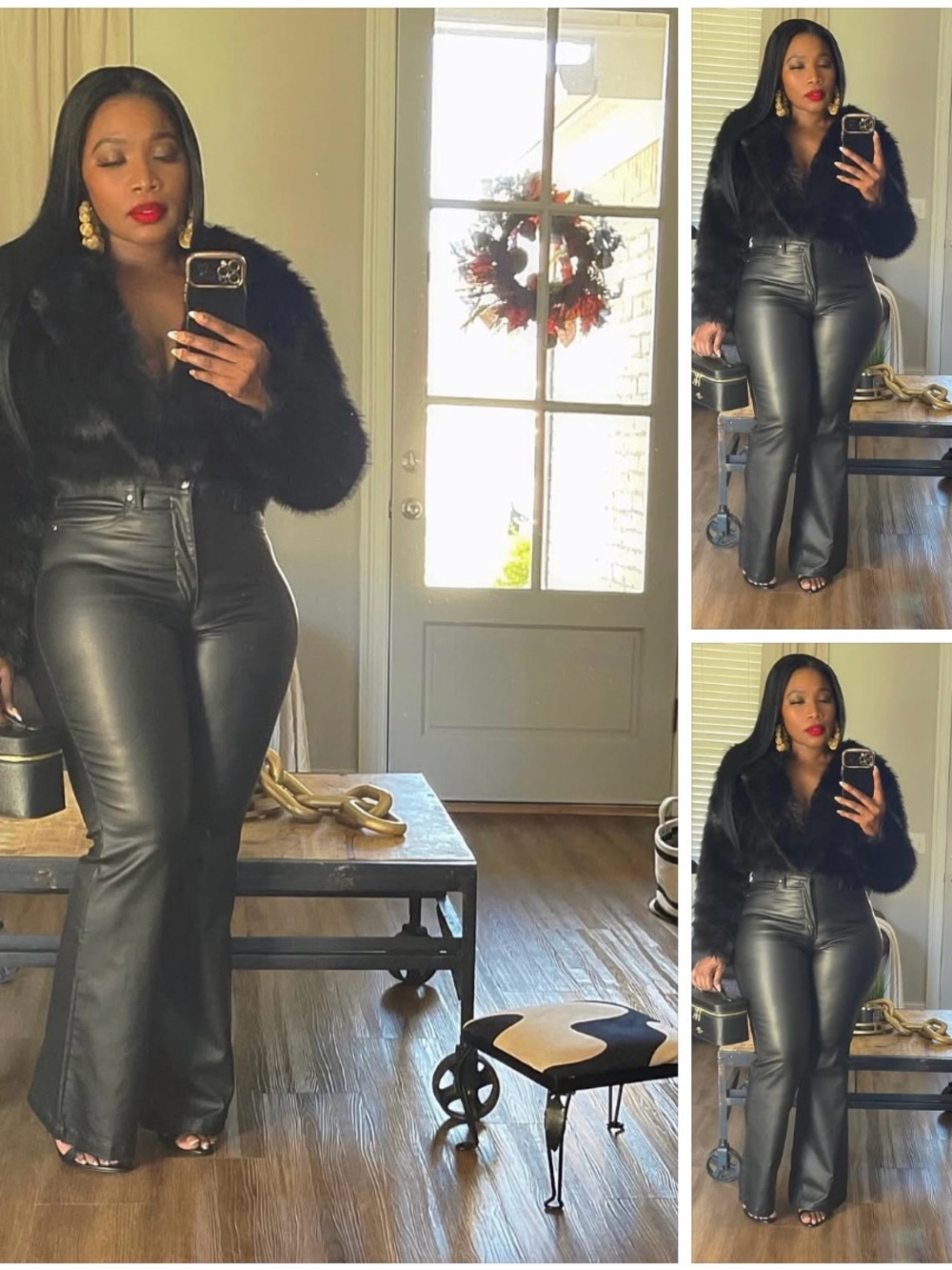 No boundaries Black Faux Leather Pants
